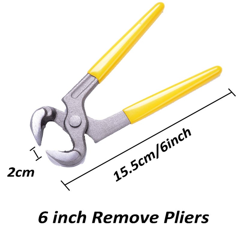 luakesa eMingo 24 Pairs High Heels Tips Replacement Shoes Repair Caps with 6 Inch Stiletto Remove Pliers, 6 Size,8,/9/10/11/12/12.5mm,U-Shape, Black - Image 2
